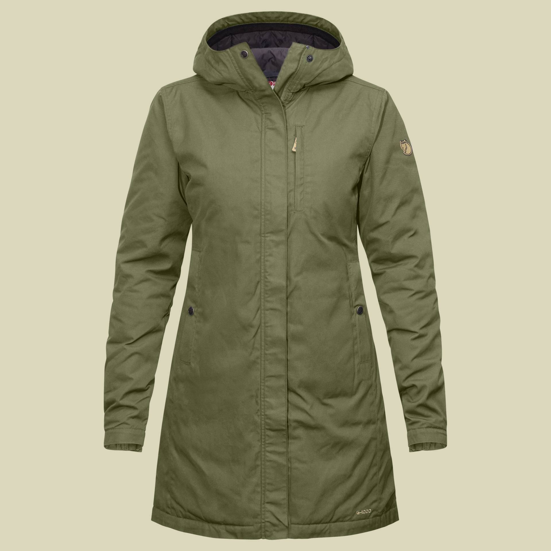 Kiruna Padded Parka Women Größe L  Farbe green von Fjällräven