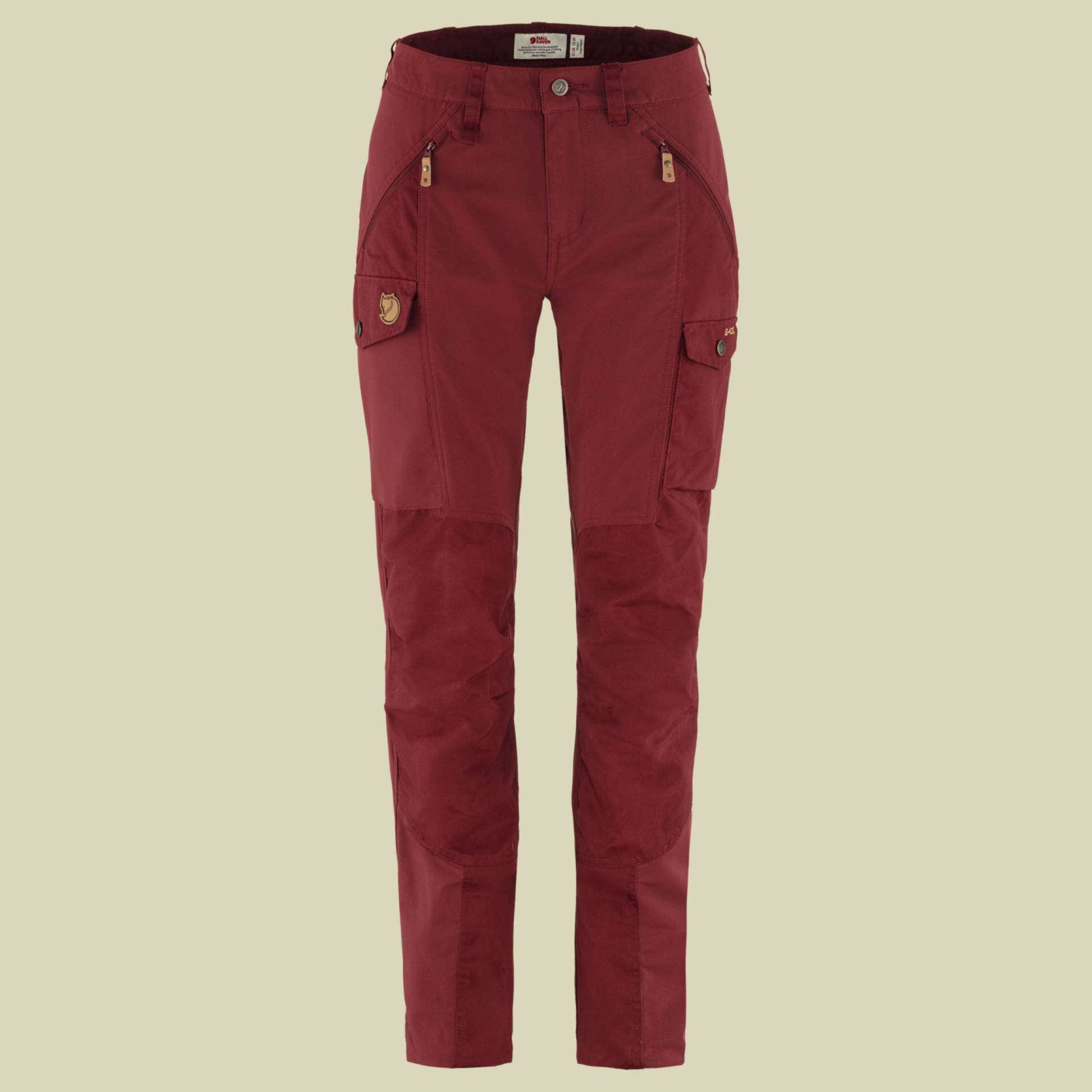 Nikka Trousers Curved Women Größe 40 Farbe bordeaux red von Fjällräven