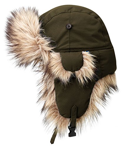 Fjällräven Nordic Heater Oliv - Warme winddichte Wintermütze, Größe XL - Farbe Dark Olive von Fjällräven