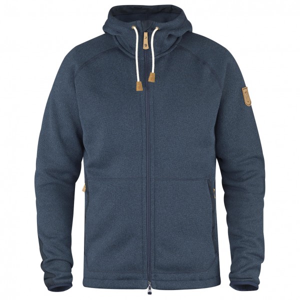 Fjällräven - Övik Fleece Hoodie - Fleecejacke Gr L blau von Fjällräven