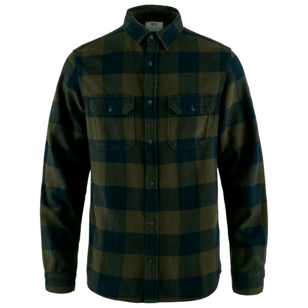 Fjällräven - Övik Heavy Flannel Shirt - Hemd Gr XXL schwarz von Fjällräven