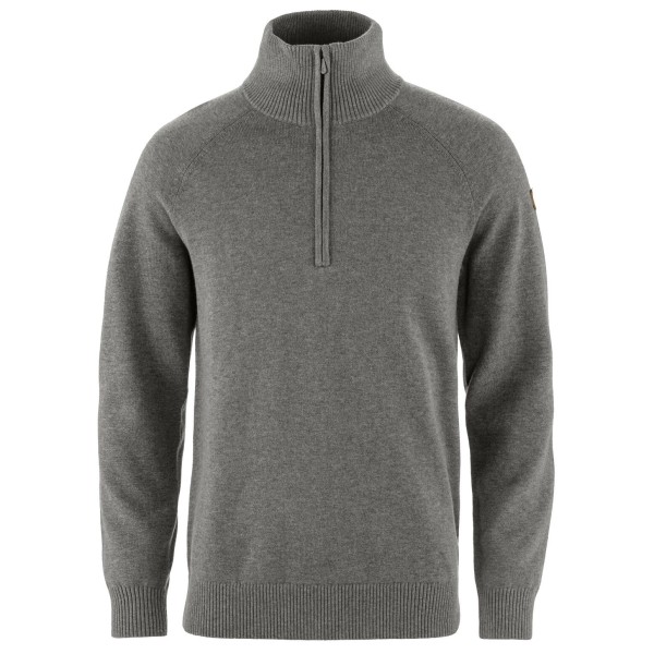 Fjällräven - Övik Lite Half Zip - Wollpullover Gr S grau von Fjällräven