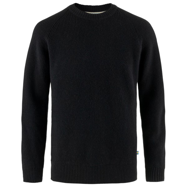 Fjällräven - Övik Rib Sweater - Wollpullover Gr S schwarz von Fjällräven
