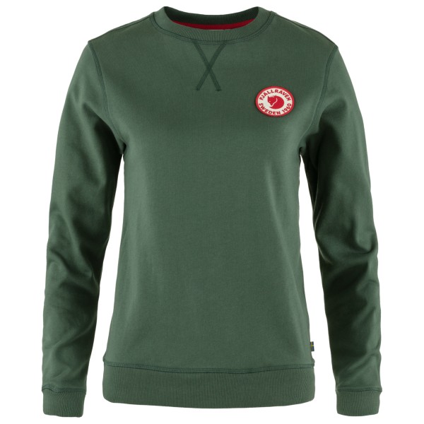 Fjällräven - Women's 1960 Logo Badge Sweater - Pullover Gr L oliv von Fjällräven