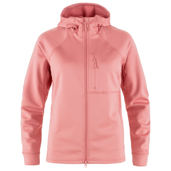 Fjällräven - Women's Abisko Grid Fleece Hoodie - Fleecejacke Gr L rosa von Fjällräven
