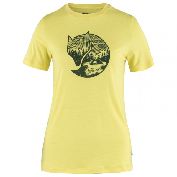 Fjällräven - Women's Abisko Wool Fox S/S - Merinoshirt Gr L;M;S;XL;XS;XXS grün;rosa/beige;rot;schwarz von Fjällräven