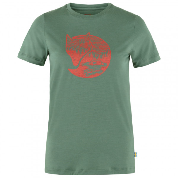 Fjällräven - Women's Abisko Wool Fox S/S - Merinoshirt Gr S grün von Fjällräven