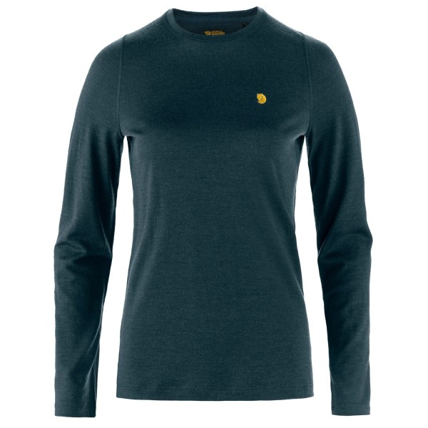 Fjällräven - Women's Bergtagen Merino 190 L/S - Merinolongsleeve Gr M blau von Fjällräven