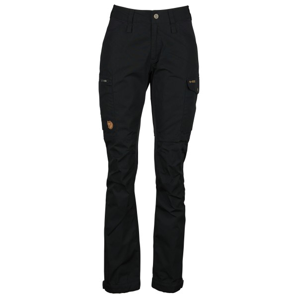 Fjällräven - Women's Kaipak Trousers Curved - Trekkinghose Gr 46 - Fixed Length schwarz von Fjällräven