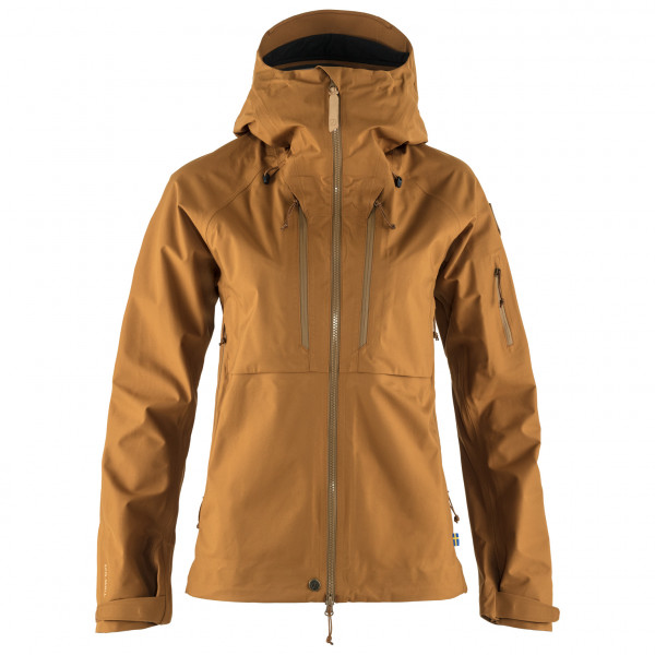 Fjällräven - Women's Keb Eco-Shell Jacket - Regenjacke Gr S braun von Fjällräven