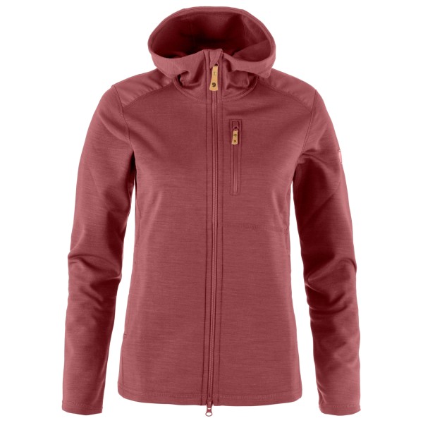 Fjällräven - Women's Keb Fleece Hoodie - Fleecejacke Gr M rot von Fjällräven