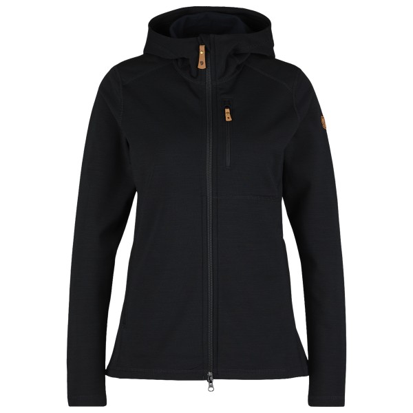 Fjällräven - Women's Keb Fleece Hoodie - Fleecejacke Gr M schwarz von Fjällräven