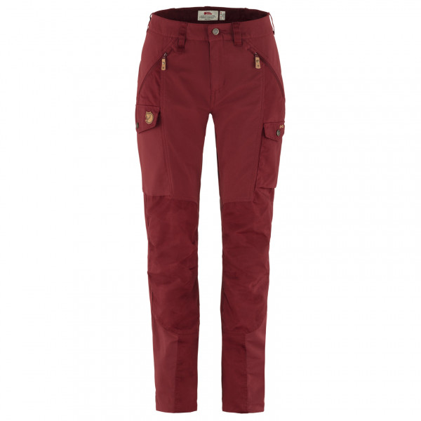 Fjällräven - Women's Nikka Trousers Curved - Trekkinghose Gr 38 - Raw Length rot von Fjällräven