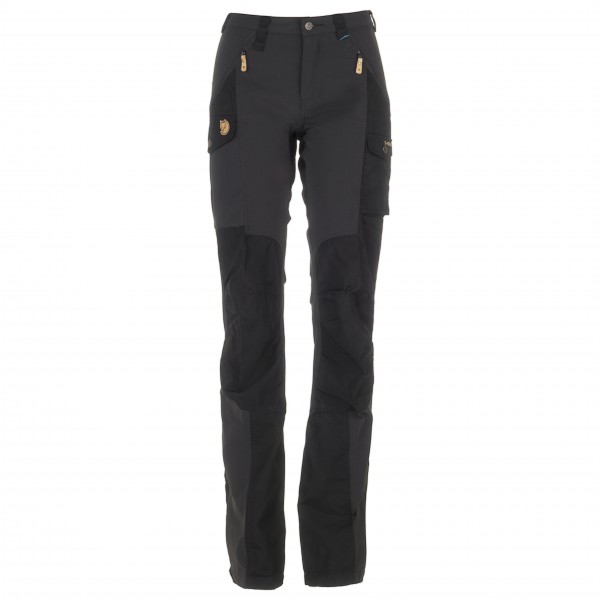 Fjällräven - Women's Nikka Trousers Curved - Trekkinghose Gr 48 - Raw Length schwarz von Fjällräven