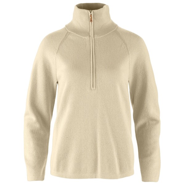 Fjällräven - Women's Övik Lite Half Zip - Wollpullover Gr M beige von Fjällräven