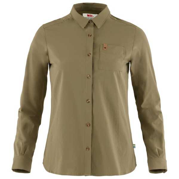 Fjällräven - Women's Övik Lite Shirt L/S - Bluse Gr XL oliv/beige von Fjällräven