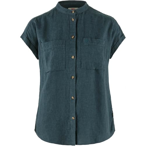 Fjällräven Damen Övik Hemp Shirt SS W Shirts Short Sleeve, Mountain Blue, XL Fjällräven Damen Övik Hemp Shirt SS W Shirts Short Sleeve, Mountain Blue, XL von Fjällräven