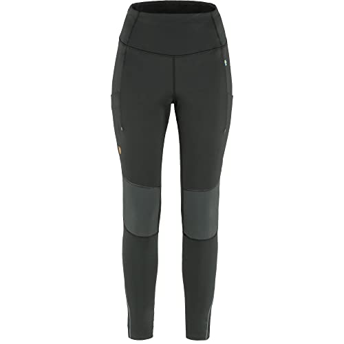 Fjällräven Damen Abisko Värm Trekking Leggings, Black/Iron Grey, XXL von Fjällräven