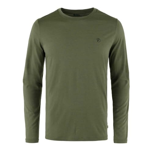 Fjällräven Herren Abisko Wool LS T-Shirt, Laurel Green, XXL von Fjällräven