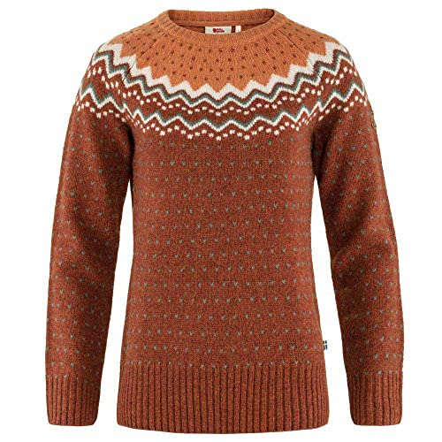 Fjällräven Damen Övik Knit Sweatshirt, Autumn Leaf/Desert Brown, XS von Fjällräven