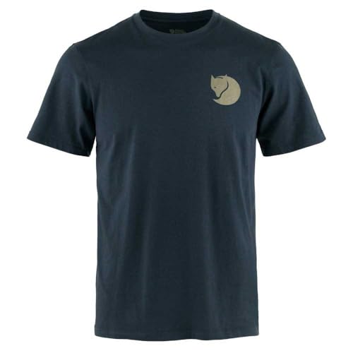 Fjällräven Herren Walk with Nature M T-Shirt, Dark Navy, Small von Fjällräven