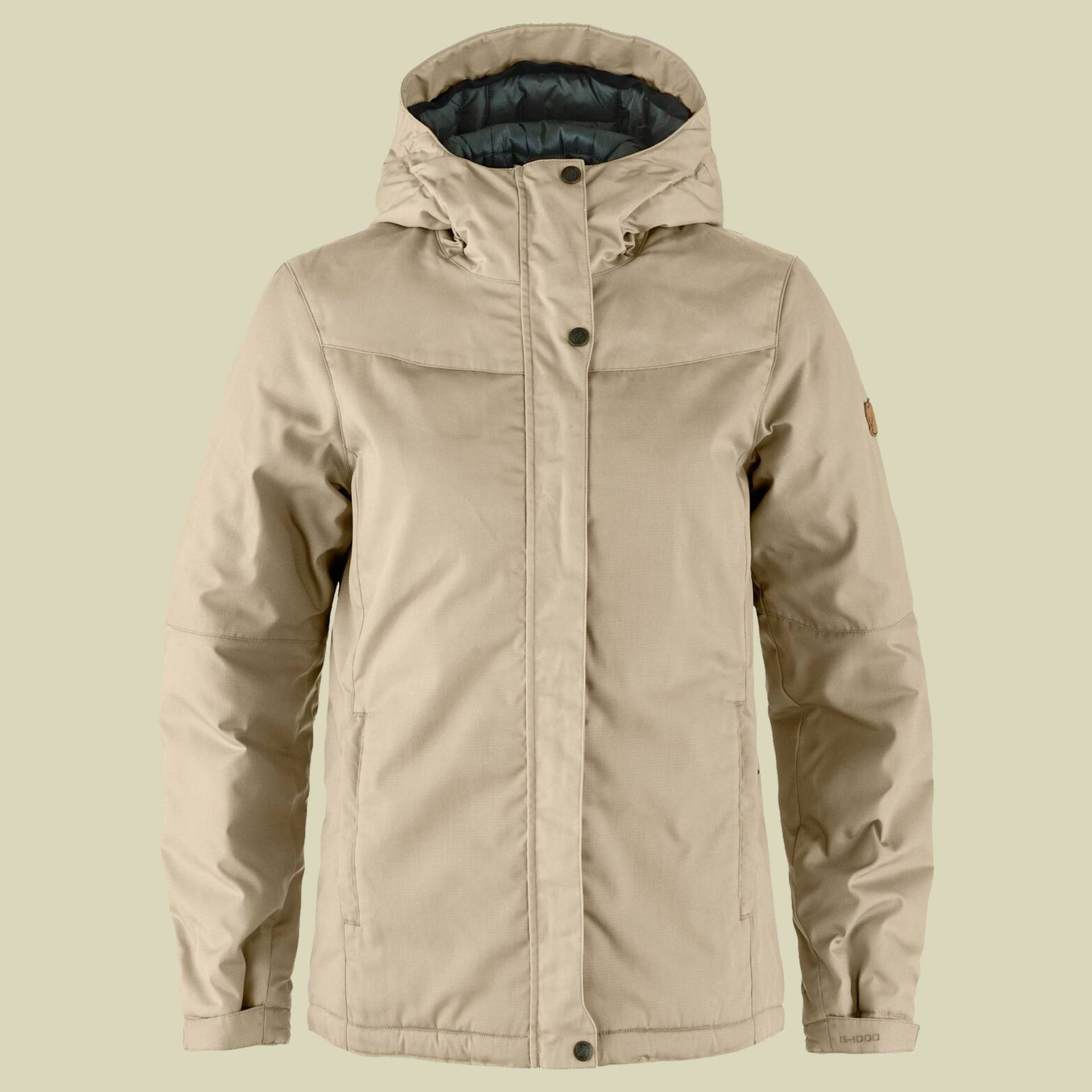 Stina Padded Jacket Women M beige - fossil von Fjällräven
