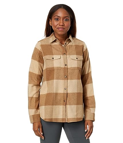 Fjallraven Damen Canada W Shirt, Buckwheat Brown-Light Beige, L von Fjallraven