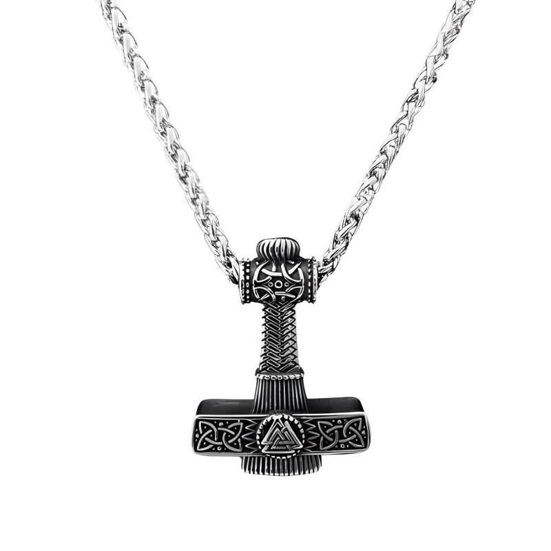 Wikinger Mjölnir Edelstahl Anhänger - Nordic Schmuck Für Männer Und Frauen Geschenk Odin- Mythologie-Fans Wikinger Mjölnir Edelstahl Anhänger - Nordic Schmuck Für Männer Und Frauen Geschenk Odin- Mythologie-Fans von Fjellanddesign