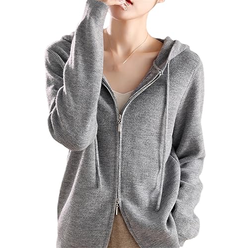 Fjnbbiot Mit Kapuze Kaschmir Äußere Frauen Zipper Strickjacke Herbst Und Winter Verdickt Lose Top Langarm Gestrickte Pullover gray9 M Fjnbbiot Mit Kapuze Kaschmir Äußere Frauen Zipper Strickjacke Herbst Und Winter Verdickt Lose Top Langarm Gestrickte Pullover gray9 M von Fjnbbiot