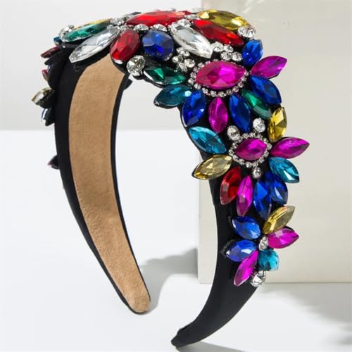 Luxuriöses Kristall-Strass-Stirnband für Damen, modisch, elegant, glitzernd, Hochzeits- und Party-Zubehör Luxuriöses Kristall-Strass-Stirnband für Damen, modisch, elegant, glitzernd, Hochzeits- und Party-Zubehör von Fjnbbiot