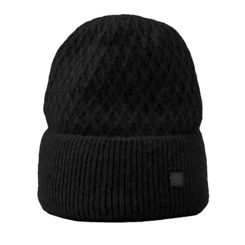 Solide Kaschmir Beanies Winter Frau Outdoor Halten Warm Hut Herbst Casual Warme Hut, C-weiß, Einheitsgröße von Fjnbbiot