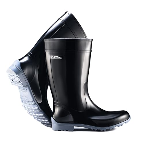 Fjordvik Himmelsken Gummistiefel | Einfach zu reinigen | Perfekt für Regenwetter und Gassi gehen | Farbe: schwarz, Gr.:39 / UK 5.5 von Fjordvik