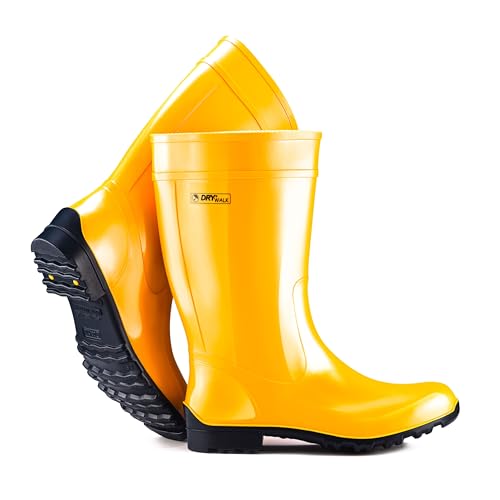 Fjordvik Himmelsken Gummistiefel | Schmutzresistent | Ideal für Garten und Gassi gehen | Farbe: gelb, Gr.:41 / UK 7-7.5 von Fjordvik