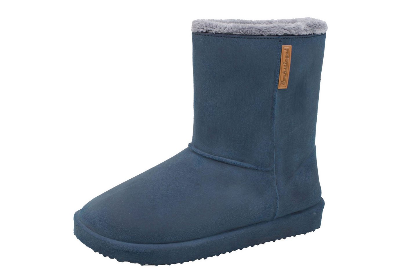 Fjordvik NORDVELL Damen-Gummistiefel wasserdicht – Warmfutter Eisblau, Gr. 38 Gummistiefel (Warme PVC-Boots für Herbsttouren, Alltag und feuchte Stadtwege) Sanfte Winterfütterung hält zuverlässig warm auf feuchten Strecken von Fjordvik