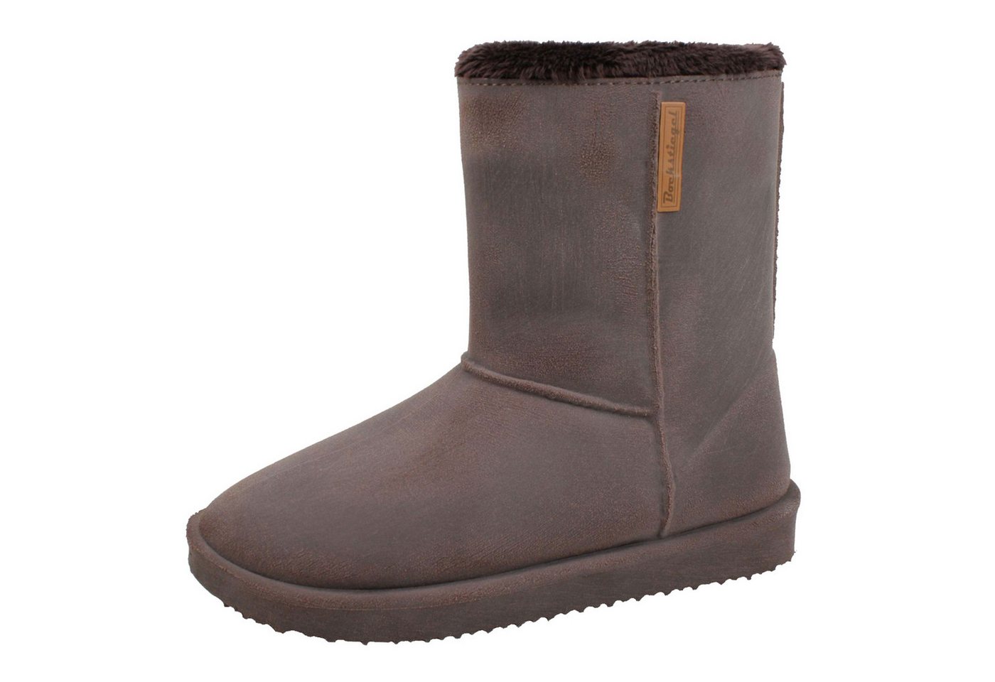 Fjordvik NORDVELL PVC-Gummistiefel Damen – warm & robust Sand, Gr. 40 Gummistiefel (Bequeme Winterboots für Gartenarbeit, Regen und Herbsttouren) Sanfte Fütterung hält warm auf Gartenpfaden und nässegeprägten Wegen von Fjordvik