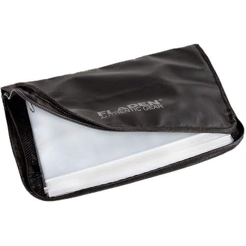 Fladen Rig Wallet mit 10 Wallets - Vorfachtasche 10 Hüllen 21cm x 36cm von Fladen