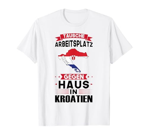 Flagge & Kroatische Wurzeln Geschenk Damen Unisex-Erwachsene Weiß V-Ausschnitt Halbarm Small Kroatisch T-Shirt Tausche Arbeitsplatz gegen Haus in Kroatien & Kroatien T-Shirt Flagge & Kroatische Wurzeln Geschenk Damen Unisex-Erwachsene Weiß V-Ausschnitt Halbarm Small Kroatisch T-Shirt Tausche Arbeitsplatz gegen Haus in Kroatien & Kroatien T-Shirt von Flagge & Kroatische Wurzeln Geschenk