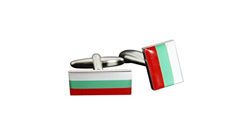 Flaggenfritze® Manschettenknöpfe Fahne/Flagge Bulgarien von Flaggenfritze