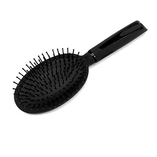 Haarbürste für Damen, oval, leicht, weicher Griff, gepolsterte Nylonnadeln von Flair Brush