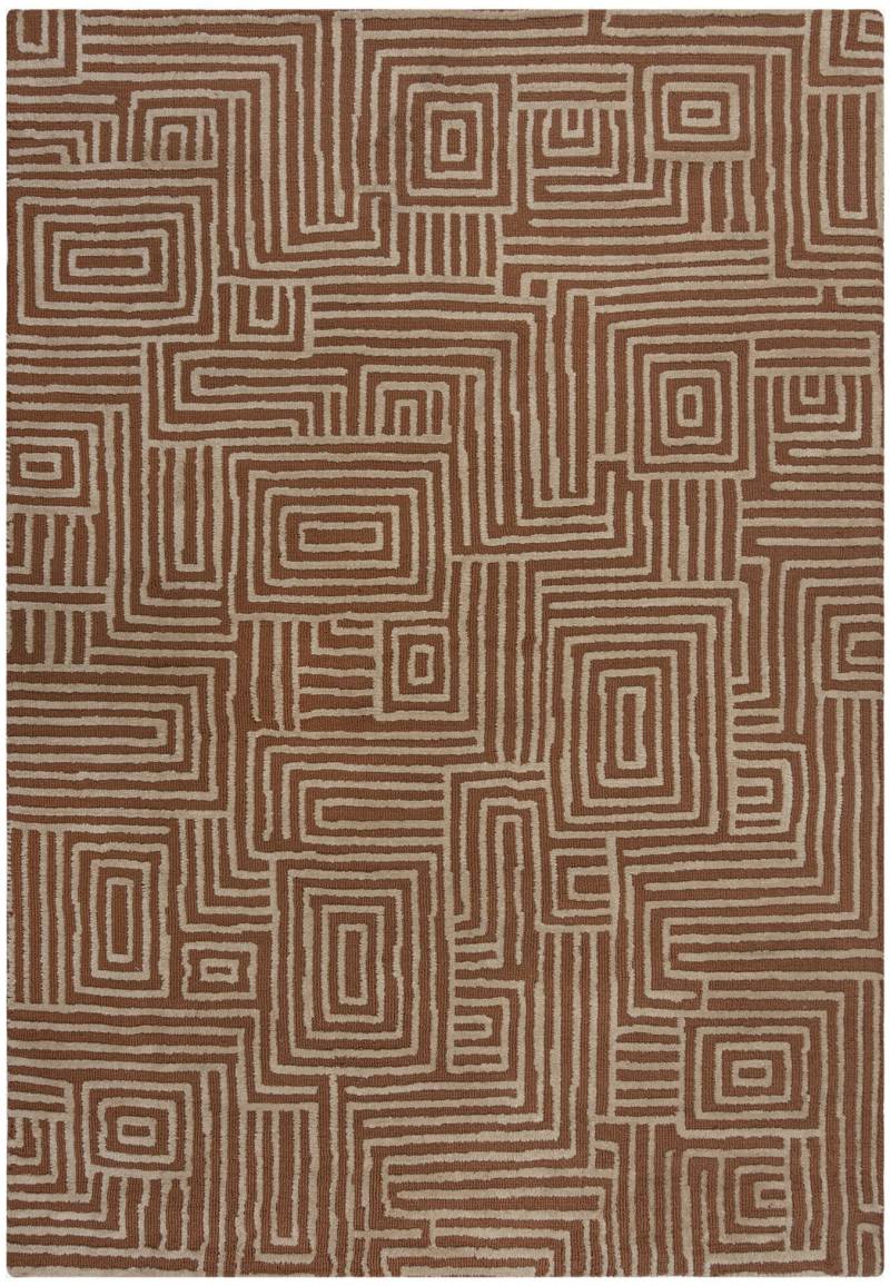 FLAIR RUGS Teppich "Kylo" rechteckig 12 mm Höhe Hoch-niedriger Flor in Wolle-Optik von Flair Rugs