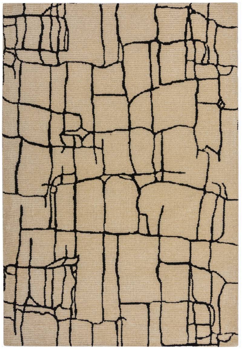 FLAIR RUGS Teppich "Theo" rechteckig 12 mm Höhe Hoch-niedriger Flor in Wolle-Optik von Flair Rugs