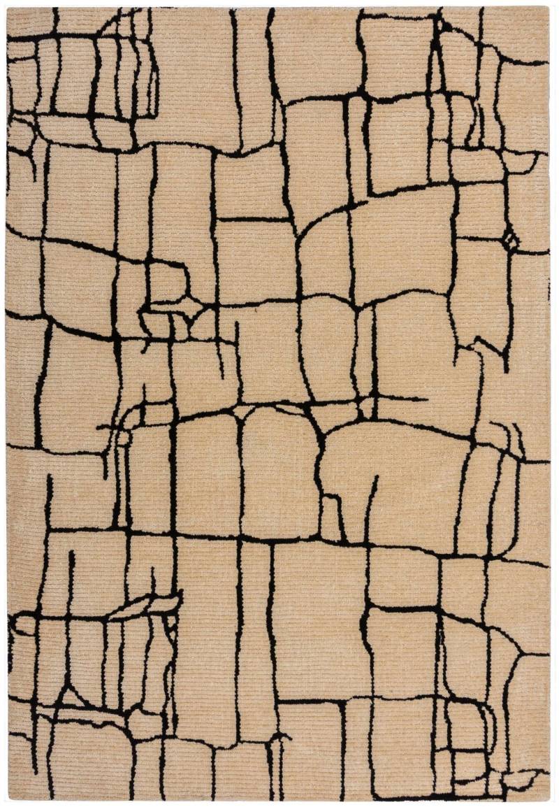 FLAIR RUGS Teppich "Theo" rechteckig 12 mm Höhe Hoch-niedriger Flor in Wolle-Optik von Flair Rugs