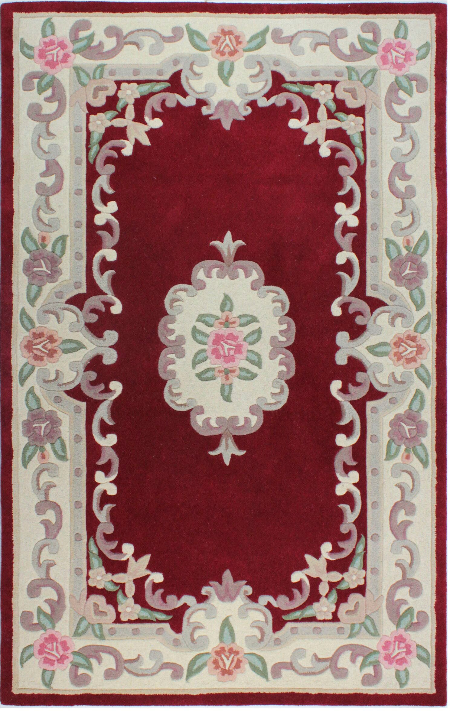 FLAIR RUGS Wollteppich "Aubusson" rechteckig 10 mm Höhe Wolle, Teppich, Wohnzimmer, Schlafzimmer, Esszimmer von Flair Rugs