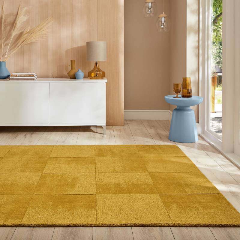 FLAIR RUGS Wollteppich "Demi Woll" rechteckig 10 mm Höhe 100% Wolle, Wohnzimmer, Schlafzimmer, Esszimmer, handgetuftet, uni von Flair Rugs