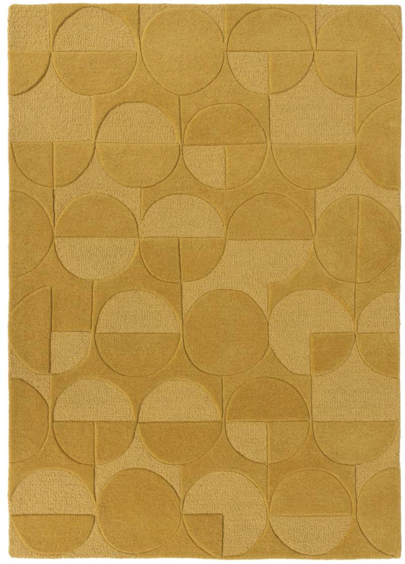 FLAIR RUGS Wollteppich "Gigi" 8 mm Höhe aus 100% Wolle, geometrisches Design, fußbodenheizungsgeeignet von Flair Rugs