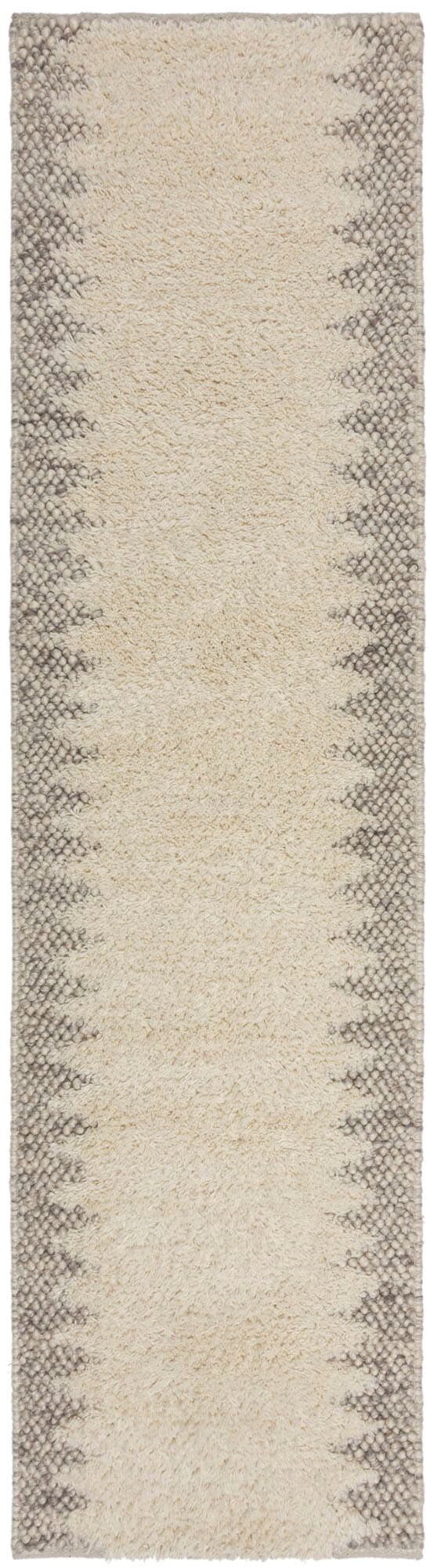 FLAIR RUGS Wollteppich "Minerals Border" rechteckig 3 mm Höhe Wolle, Teppich mit Bordüre, Wohnzimmer, Schlafzimmer, Esszimmer von Flair Rugs