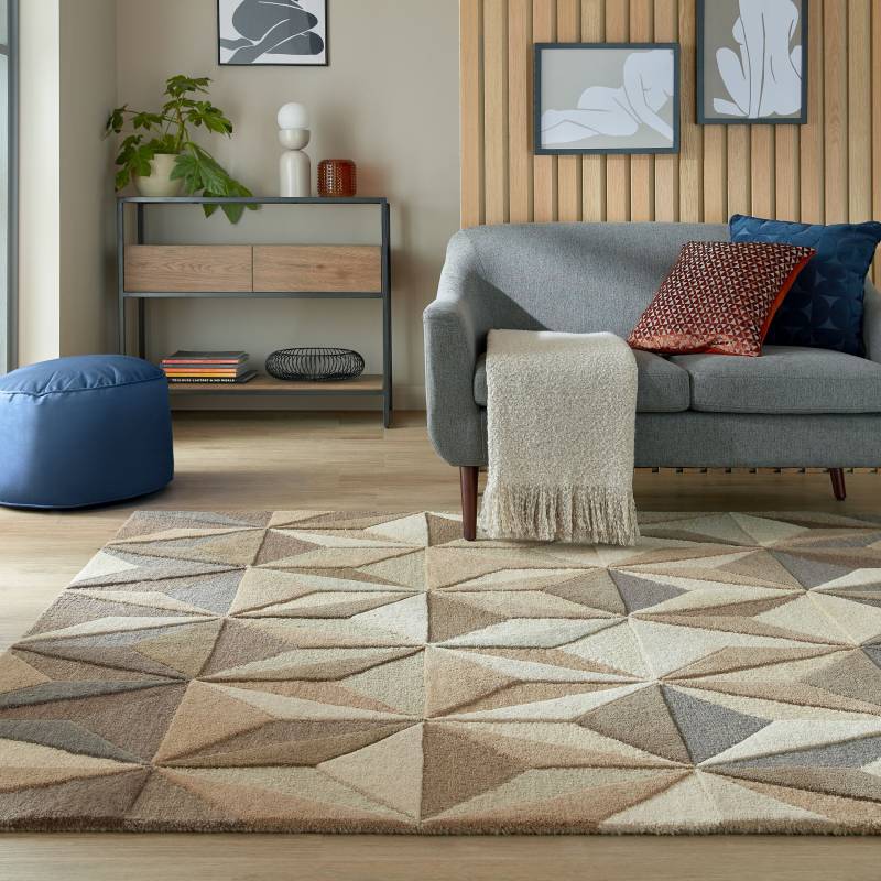 FLAIR RUGS Wollteppich "Reverie" rechteckig 10 mm Höhe Geometrischer Teppich Reverie aus Wolle von Flair Rugs