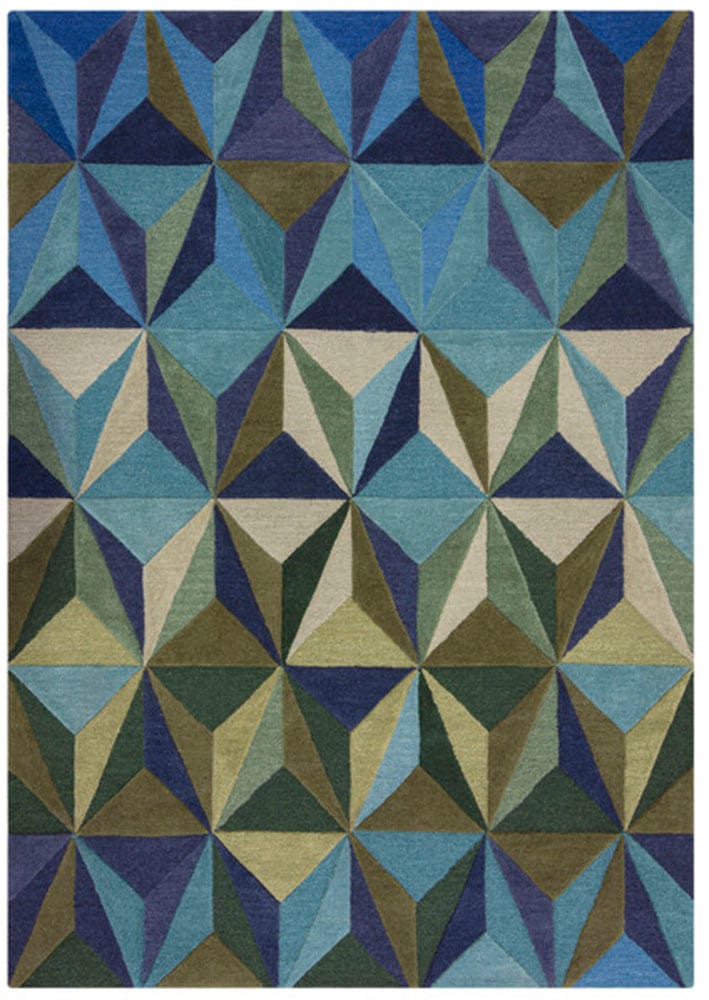 FLAIR RUGS Wollteppich "Reverie" rechteckig 10 mm Höhe Geometrischer Teppich Reverie aus Wolle von Flair Rugs