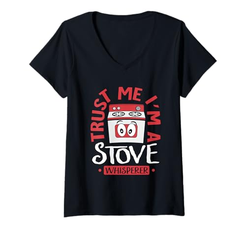 Damen Vertrauen Sie Mir, ich Bin EIN Herd Whisperer T-Shirt mit V-Ausschnitt Damen Vertrauen Sie Mir, ich Bin EIN Herd Whisperer T-Shirt mit V-Ausschnitt von Flame Tamer