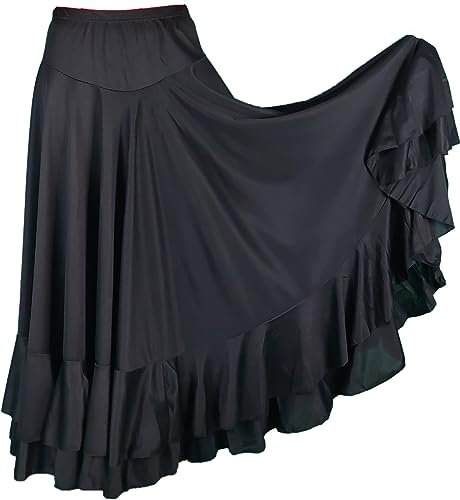 Schwarzer Rock von Flamenco, Schwarz , XL von Flamifeel